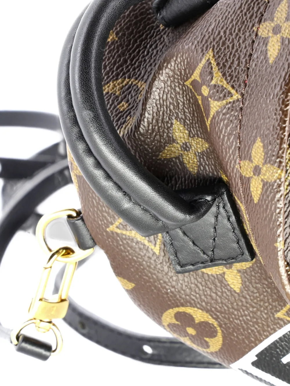 LOUIS VUITTON Pre-owned Palm Springs Limited Edition World Tour Monogram Canvas Mini Backpack In Brown
