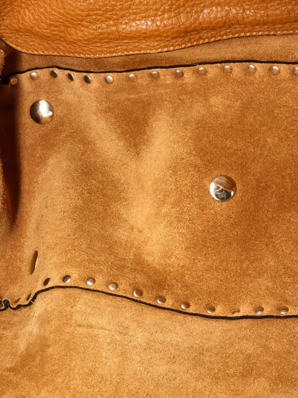 Rockstud Pebbled Leather Medium Tote Bag