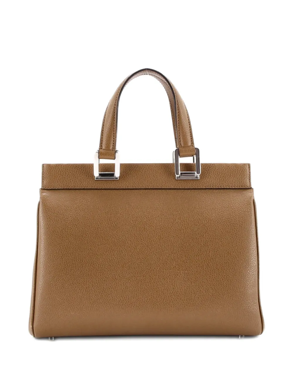 GUCCI Pre-owned Zumi Top Handle Bag Leather Small Satchel In Brown