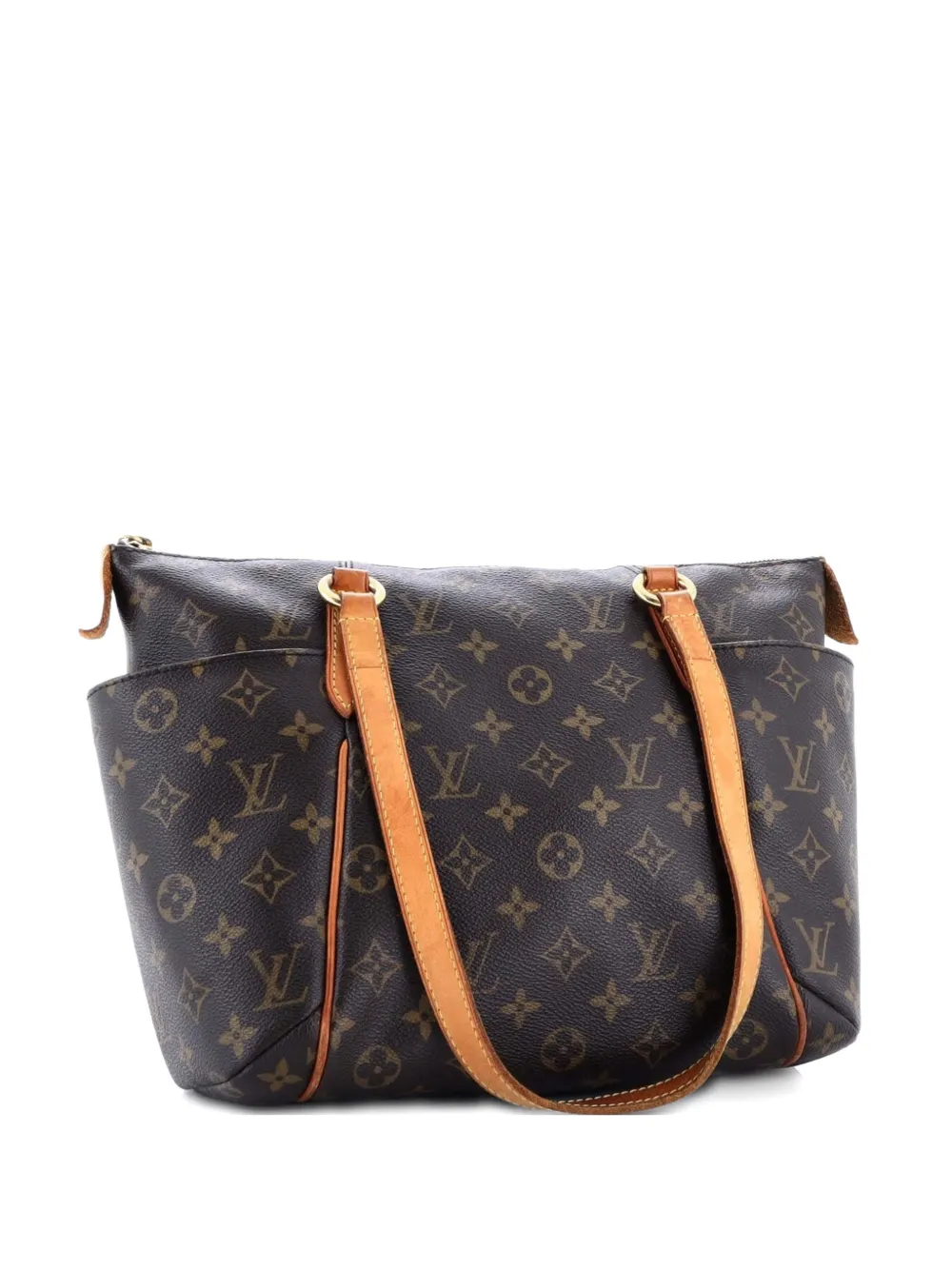 Pre-owned Louis Vuitton Totally Handbag Monogram Canvas Pm Shoulder Bag In Brown
