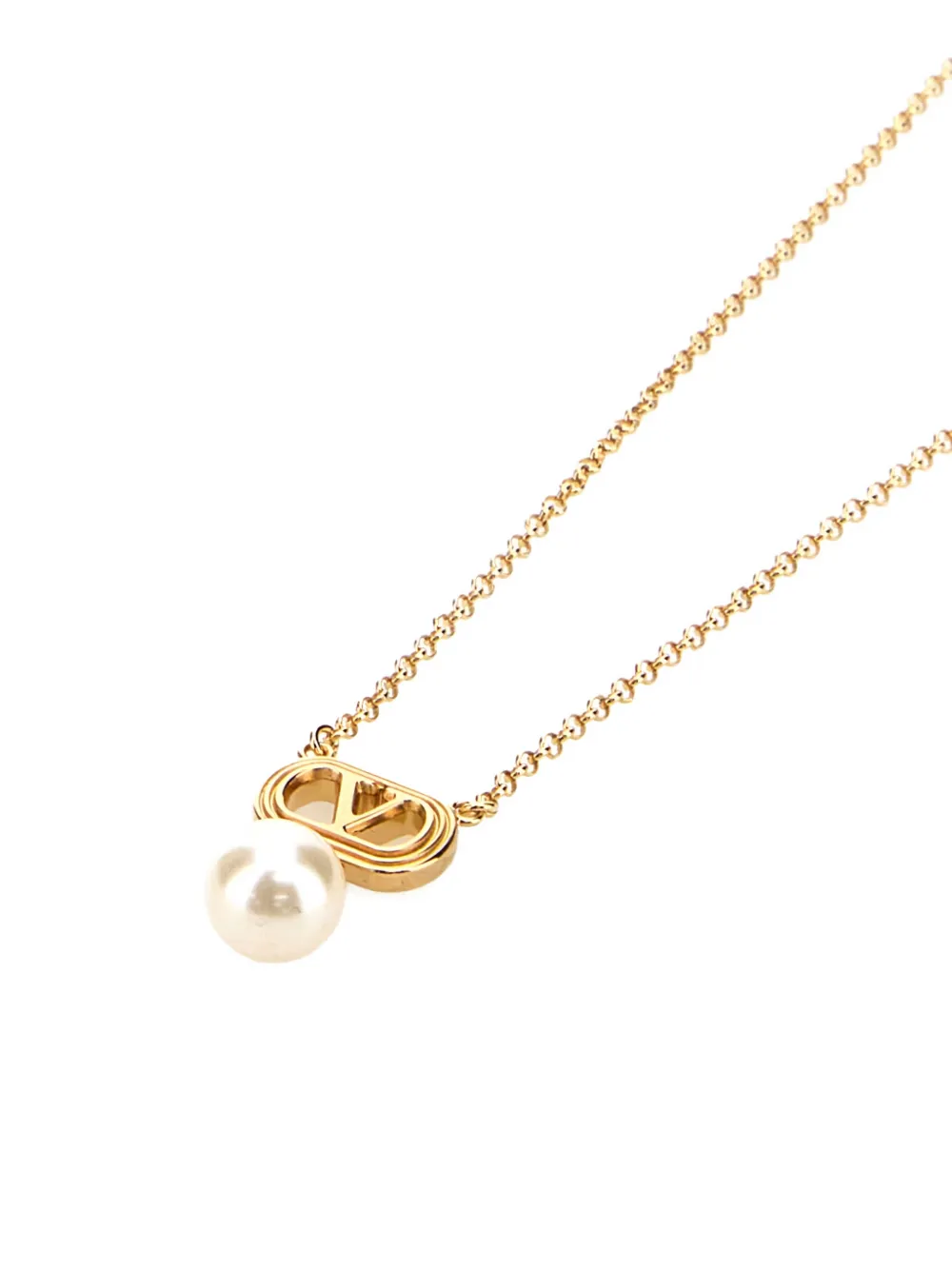 Valentino Garavani Ovalette pendant necklace - Goud