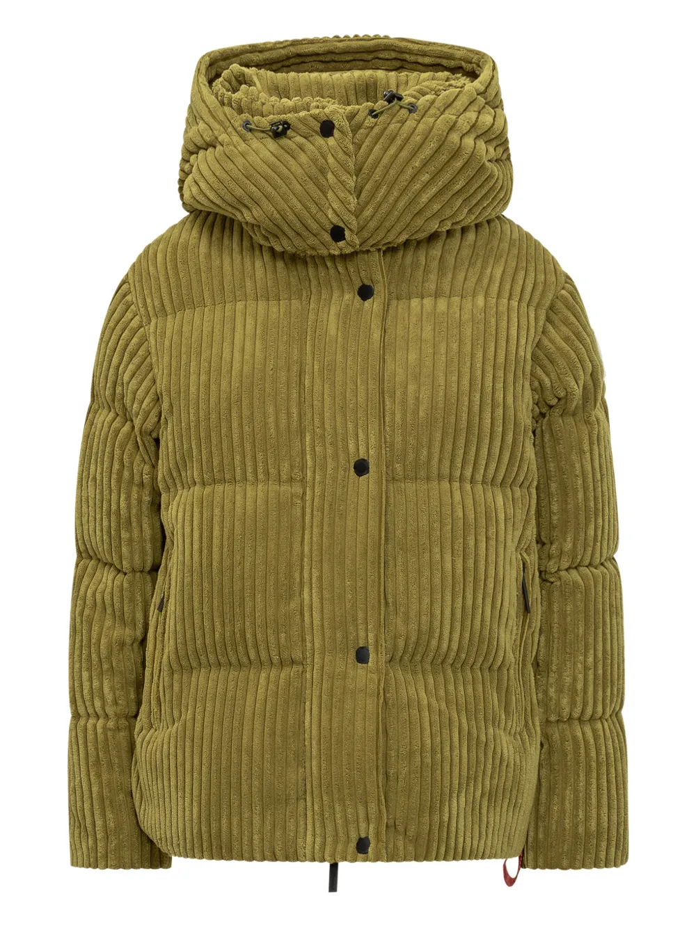 After Label Kipnuk Corduroy-effect Hooded Jacket In Green
