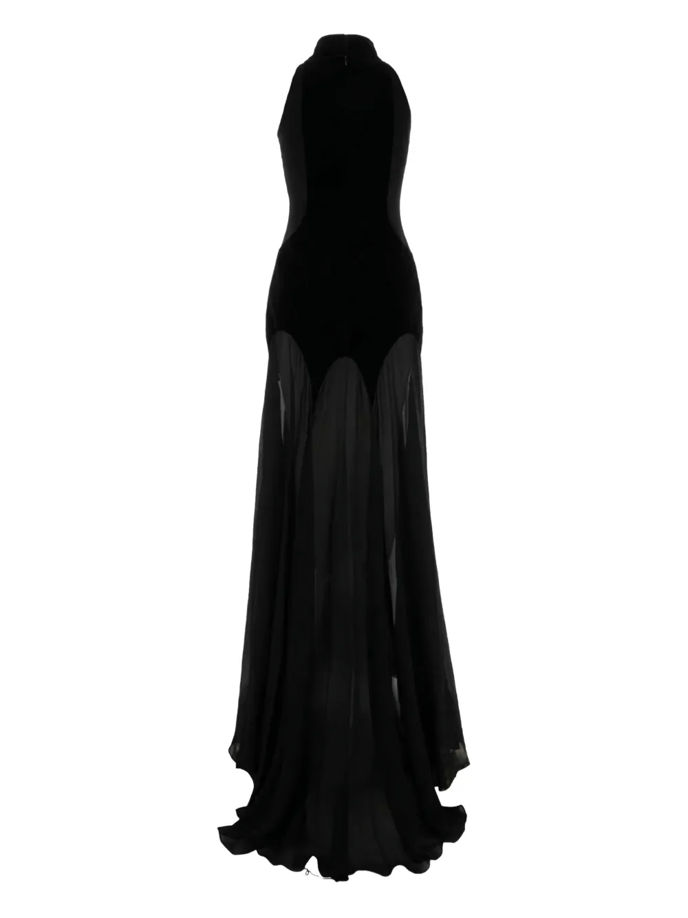 Alexander McQueen sleeveless maxi dress - Zwart