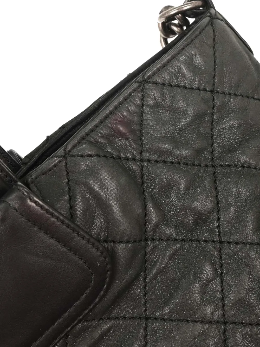 CHANEL Pre-owned 2011 The Mix Shopping Iridescent Quilted Tote Bag In Black