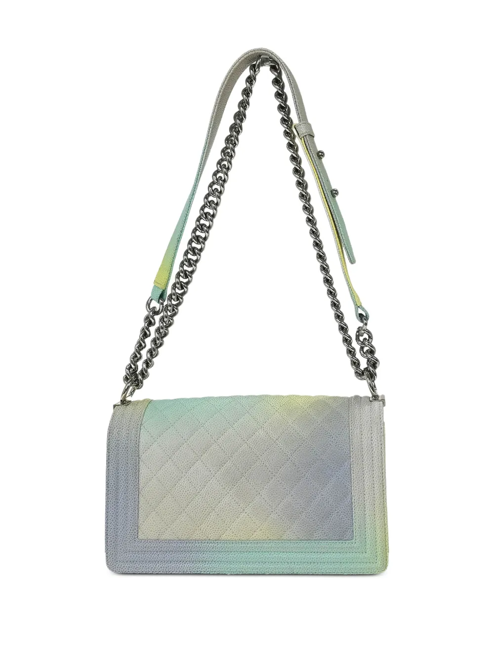 CHANEL Pre-Owned 2017 Boy kaviaar leren schoudertas - Blauw