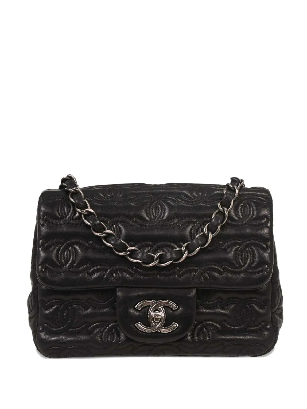 CHANEL Pre-Owned Borsa a spalla Classic Flap mini 2016-2017 - Nero