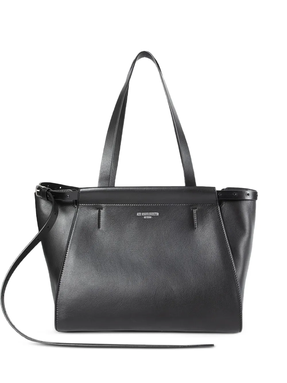 Ann Demeulemeester Endre Top Handle Leather Tote Bag In Black