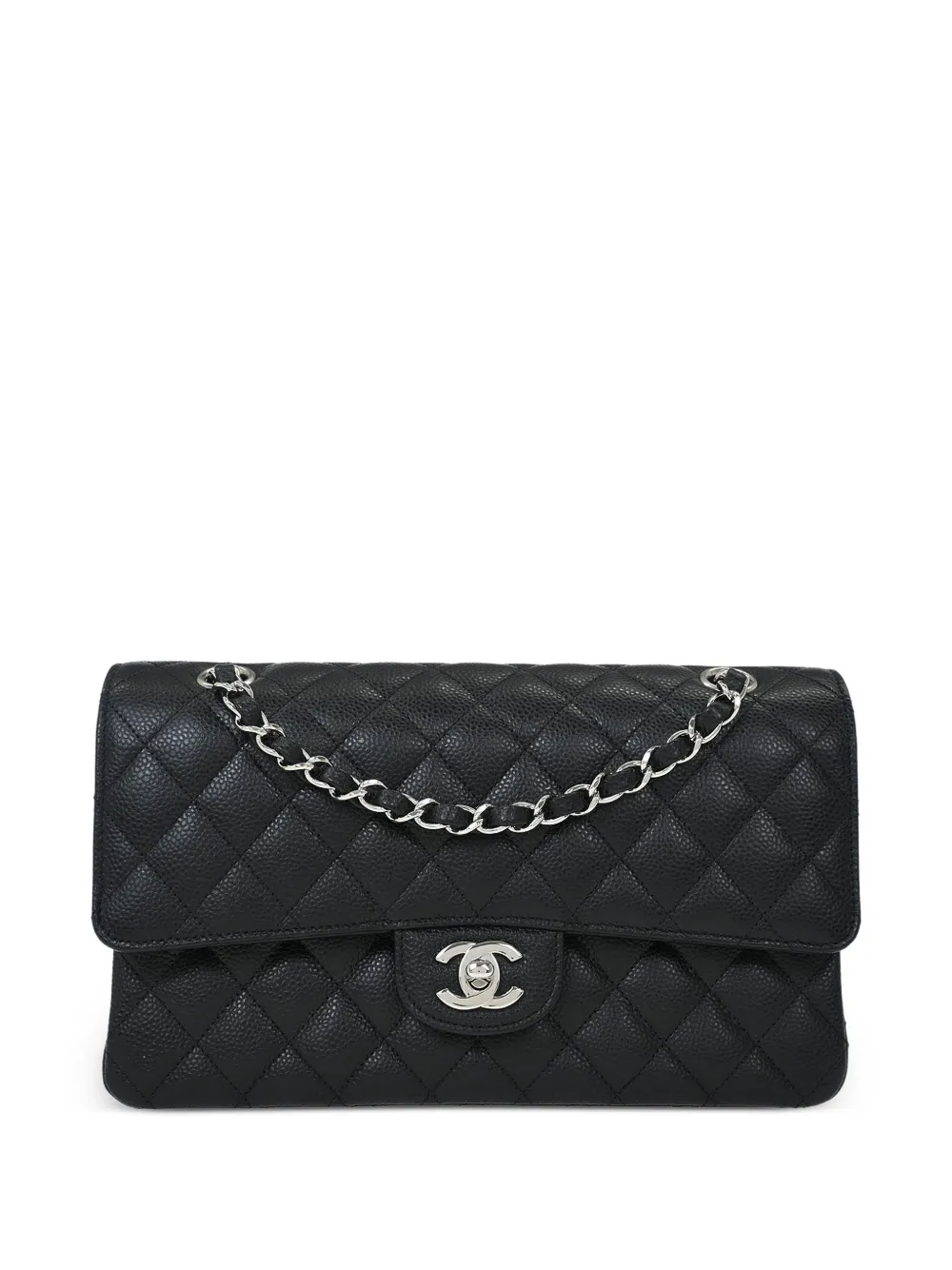 CHANEL Pre-Owned Borsa a spalla Classic Double Flap media 2018-2019 - Nero