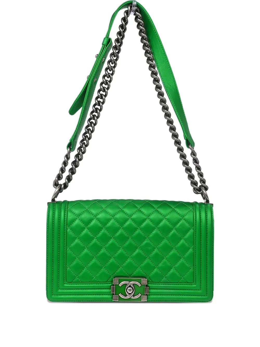 CHANEL Pre-Owned Borsa a spalla Boy Chanel media Pre-owned 2014-2015 - Verde