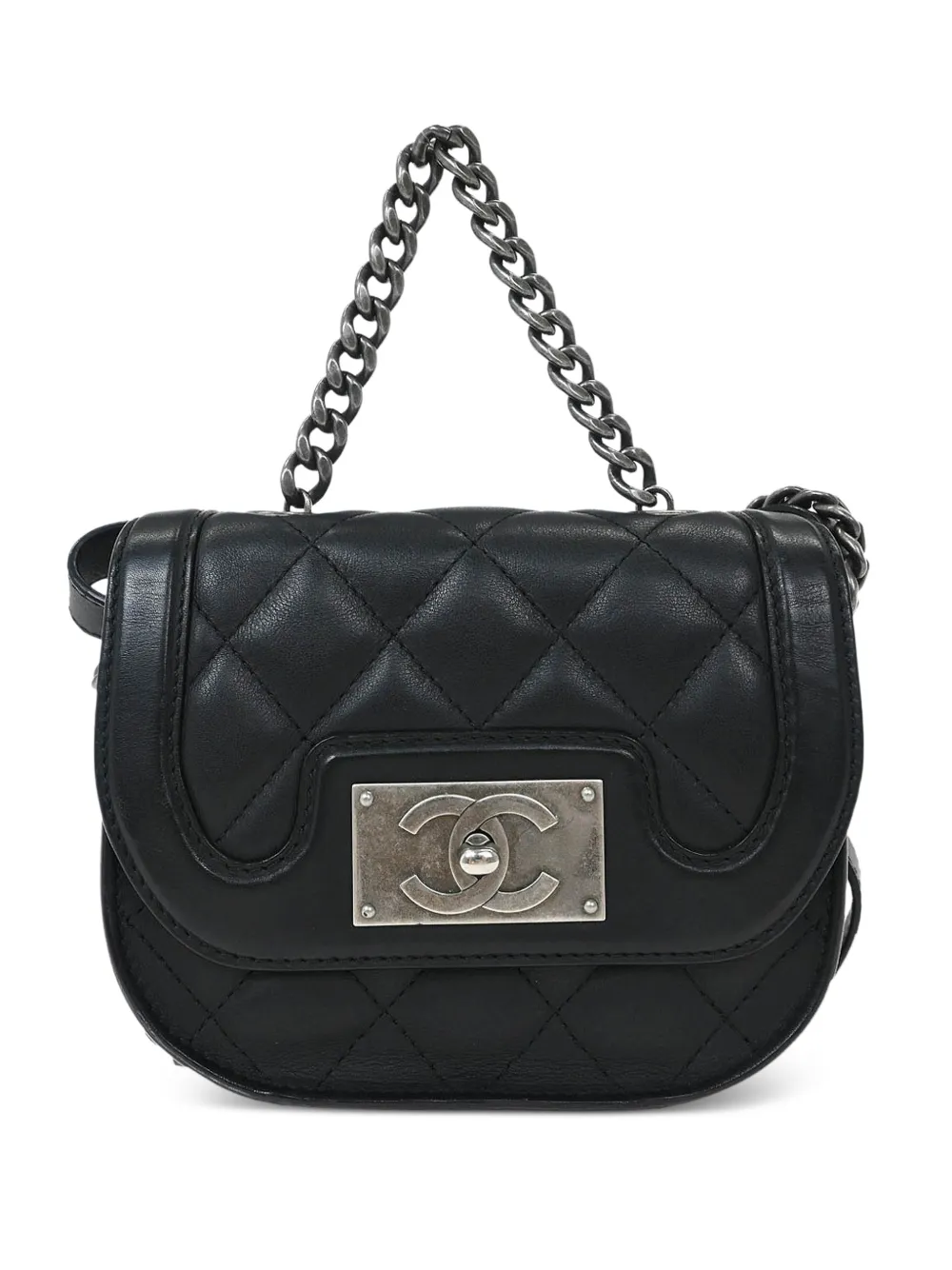 CHANEL Pre-Owned Borsa a spalla in pelle trapuntata 2015-2016 - Nero