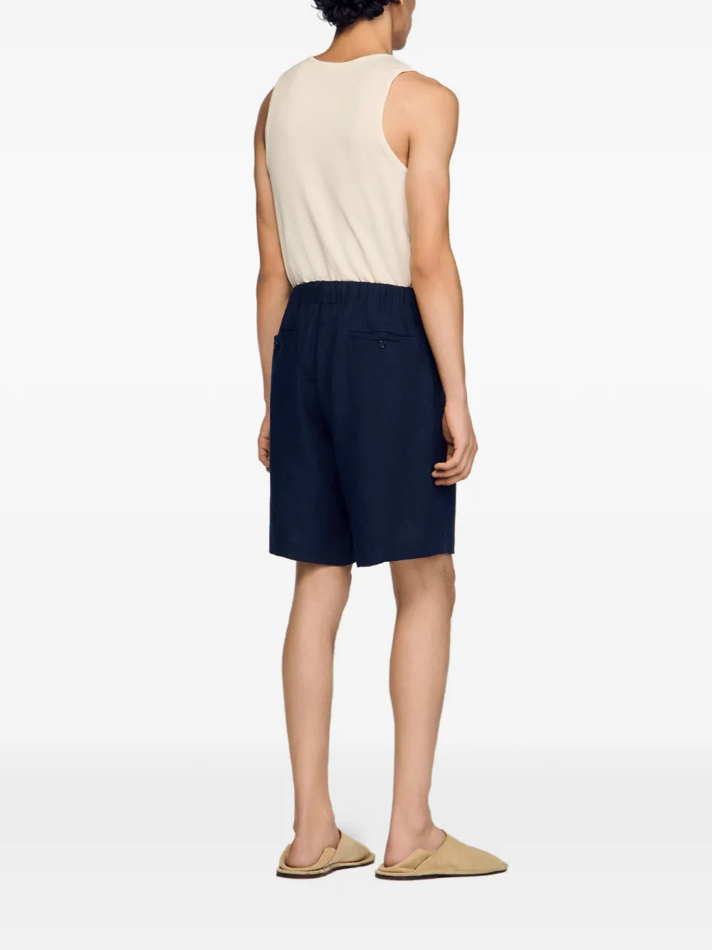 SANDRO Shorts met trekkoord Blauw