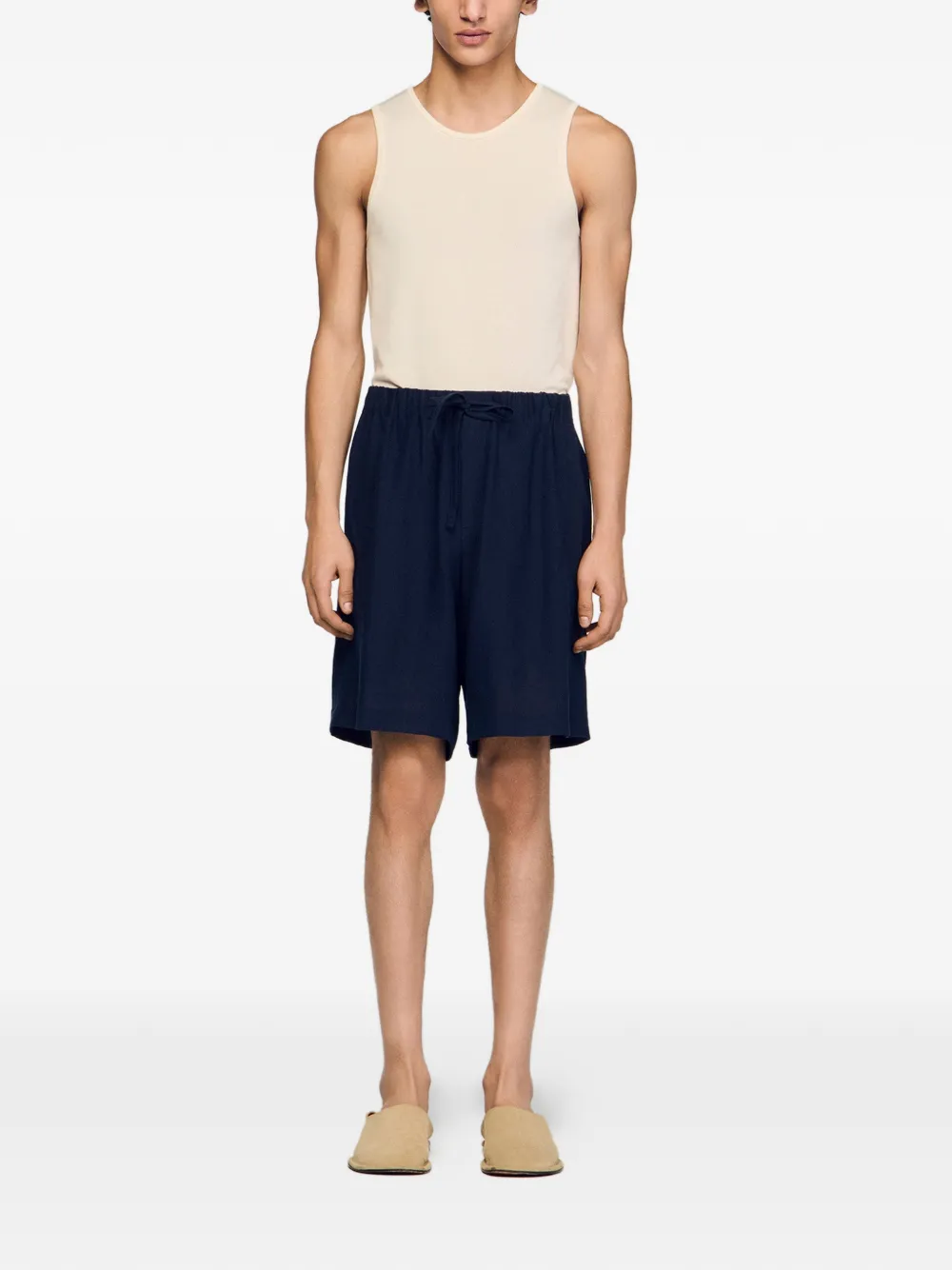 SANDRO Shorts met trekkoord Blauw