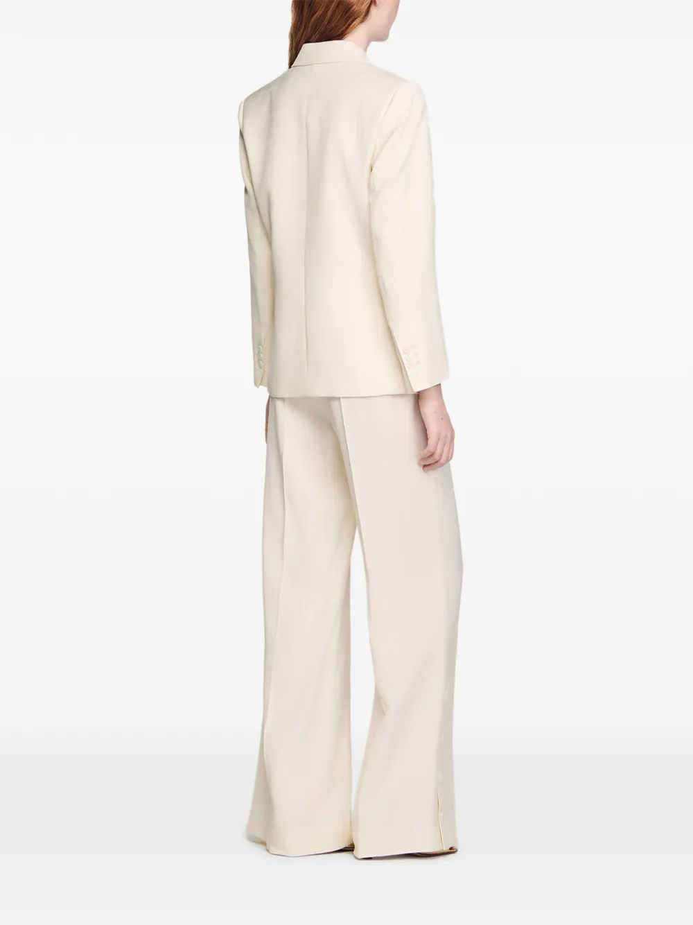  Sandro Double-breasted Blazer - Neutrals 