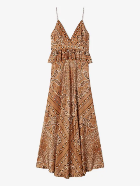 SANDRO bandana-print maxi dress