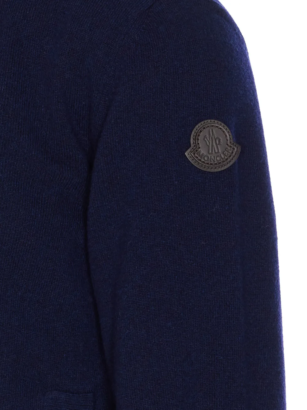  Moncler Logo-patch Cardigan - Blue 