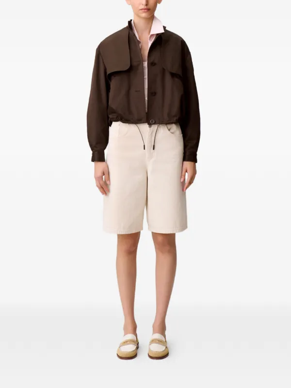 Claudie Pierlot Satin Blouson | Brown | FARFETCH AO