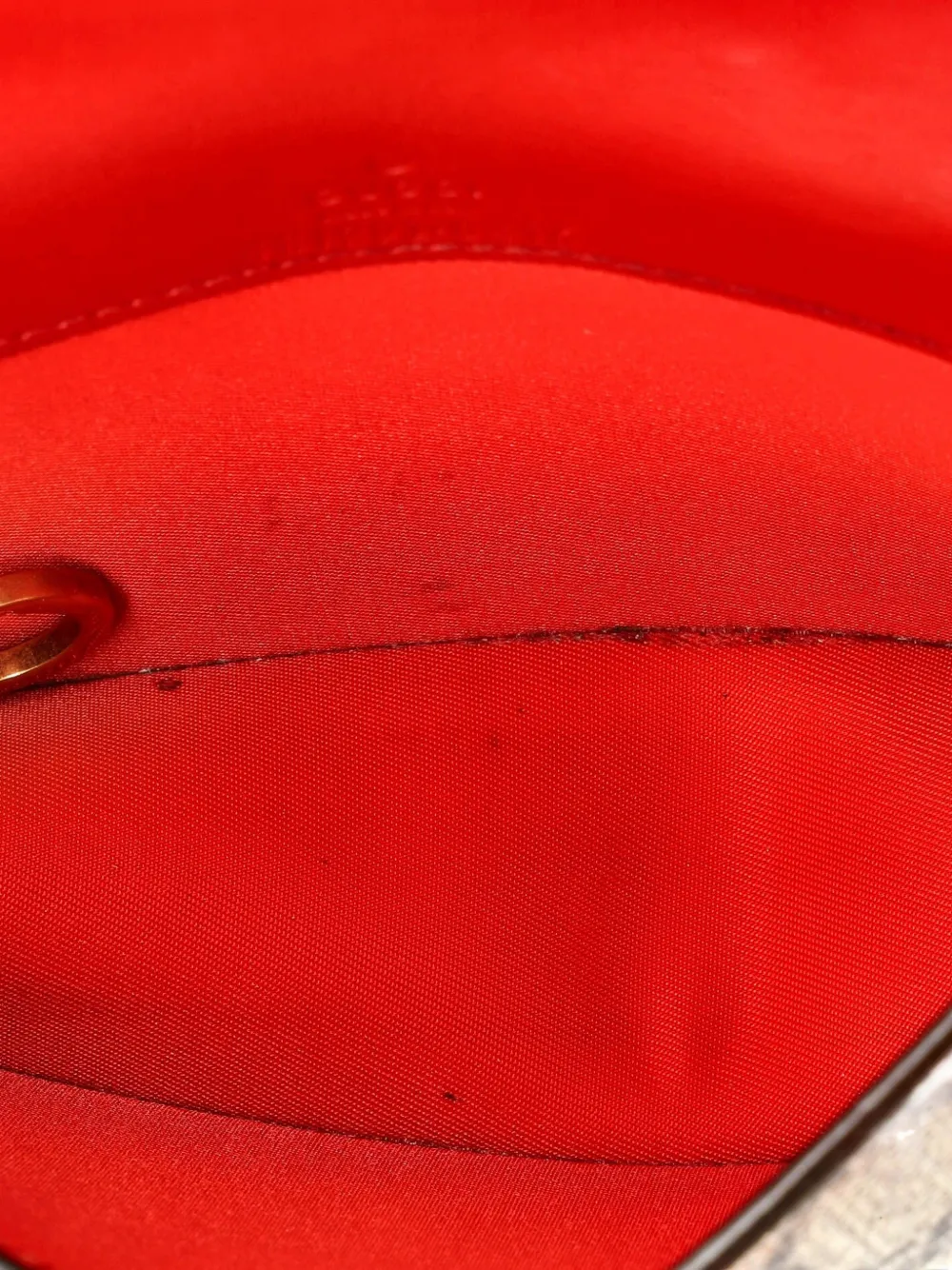 GUCCI Pre-owned Cherries Wallet On Chain Gg Coated Canvas Mini Crossbody Bag In Brown