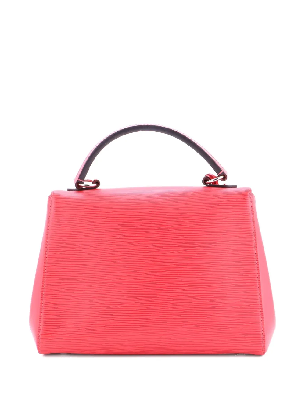 Pre-owned Louis Vuitton Cluny Top Handle Bag Epi Leather Bb Satchel In Red