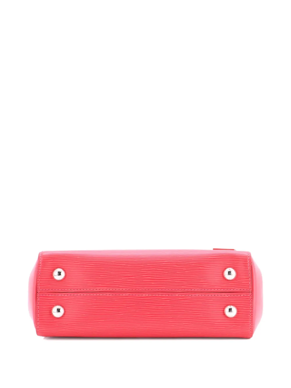 Pre-owned Louis Vuitton Cluny Top Handle Bag Epi Leather Bb Satchel In Red