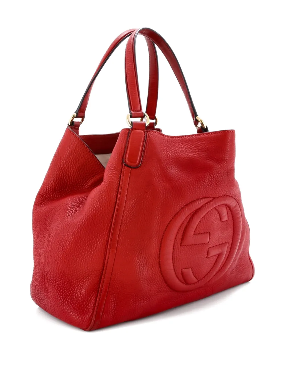 GUCCI Pre-owned Soho Leather Medium Shoulder Bag In Red