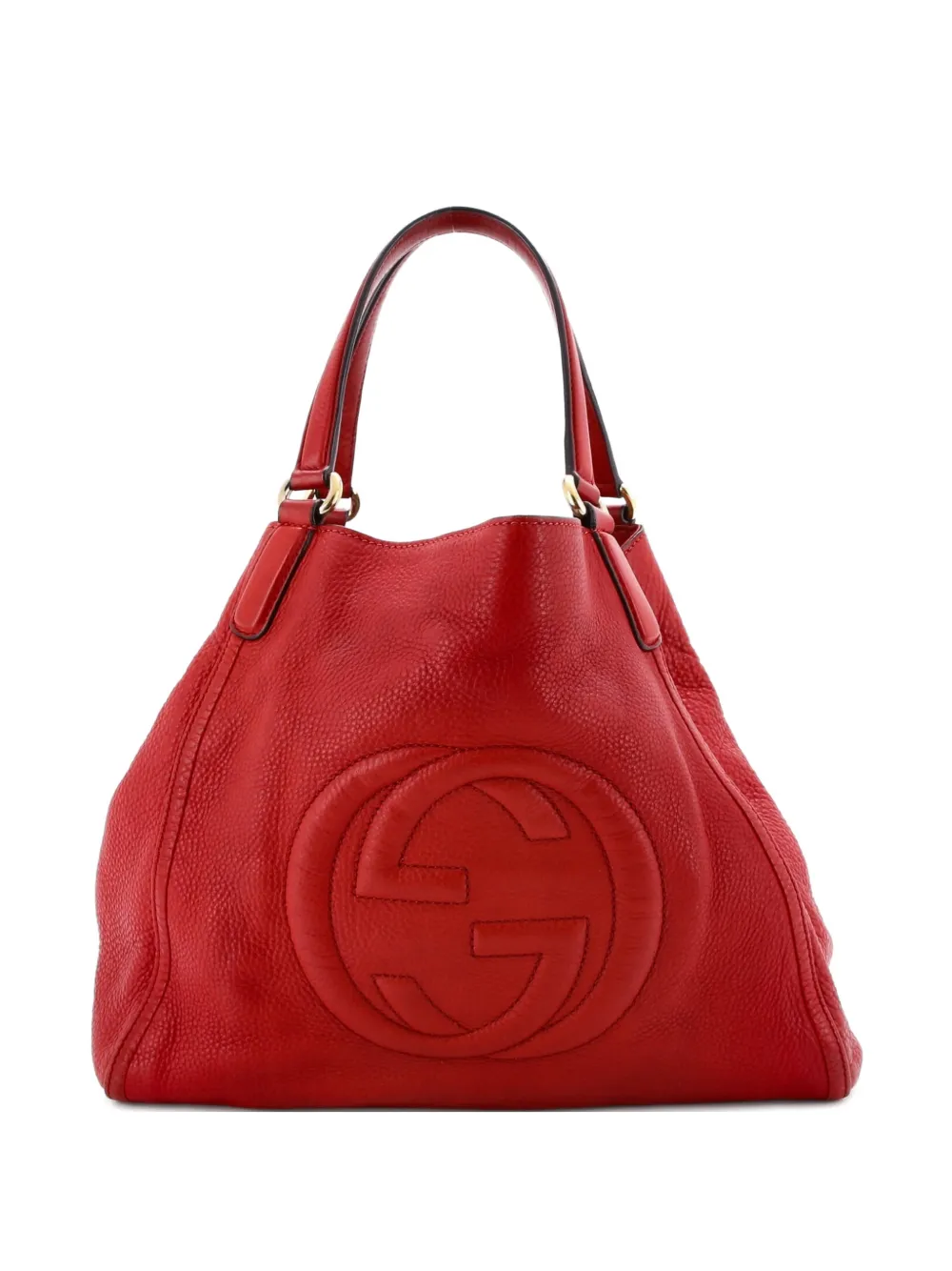 Click to view more detailed imagery on our partner's website Pre-owned Gucci Soho Leather Medium Shoulder Bag In Red