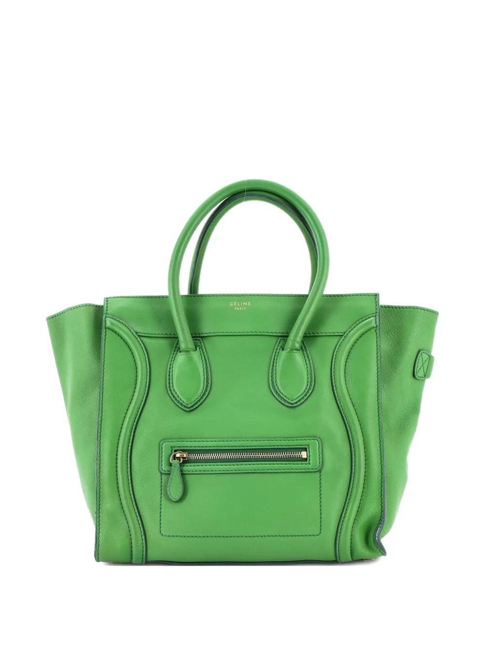 Celine Pre-Owned Luggage Bag Smooth Leather Mini tote bag - Verde