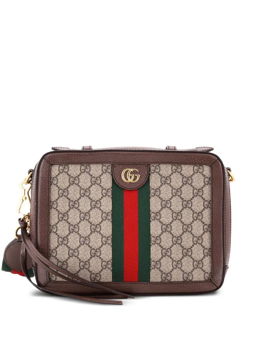 Gucci Pre-Owned Ophidia Zip Around Camera Bag GG Coated Canvas Small shoulder bag - Marrone