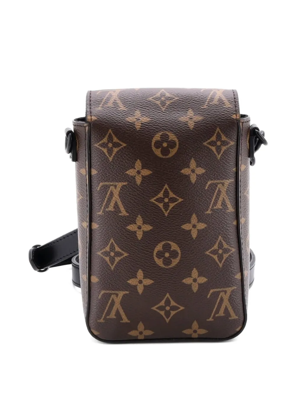 Click to view more detailed imagery on our partner's website Pre-owned Louis Vuitton S Lock Vertical Wearable Wallet Macassar Monogram Canvas Crossbody Bag In Brown