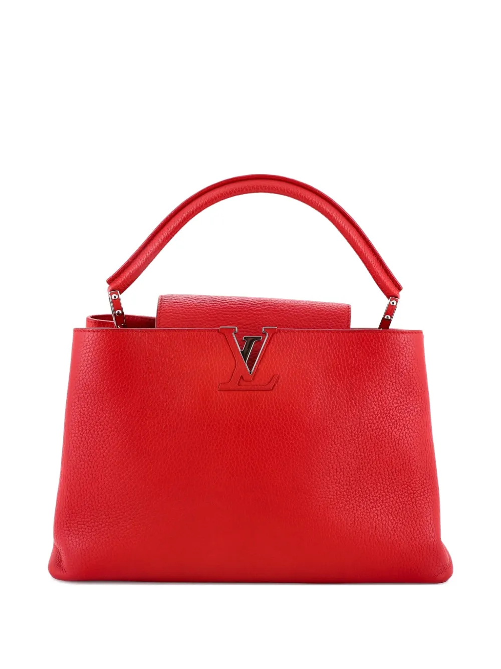 Louis Vuitton Pre-Owned Capucines Bag Leather MM satchel - Rosso