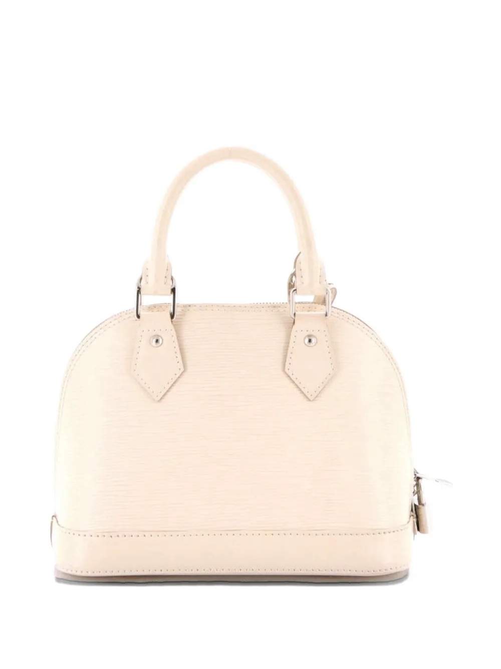 LOUIS VUITTON Pre-owned Alma Handbag Epi Leather With Logo Jacquard Strap Bb Shoulder Bag In Neutral