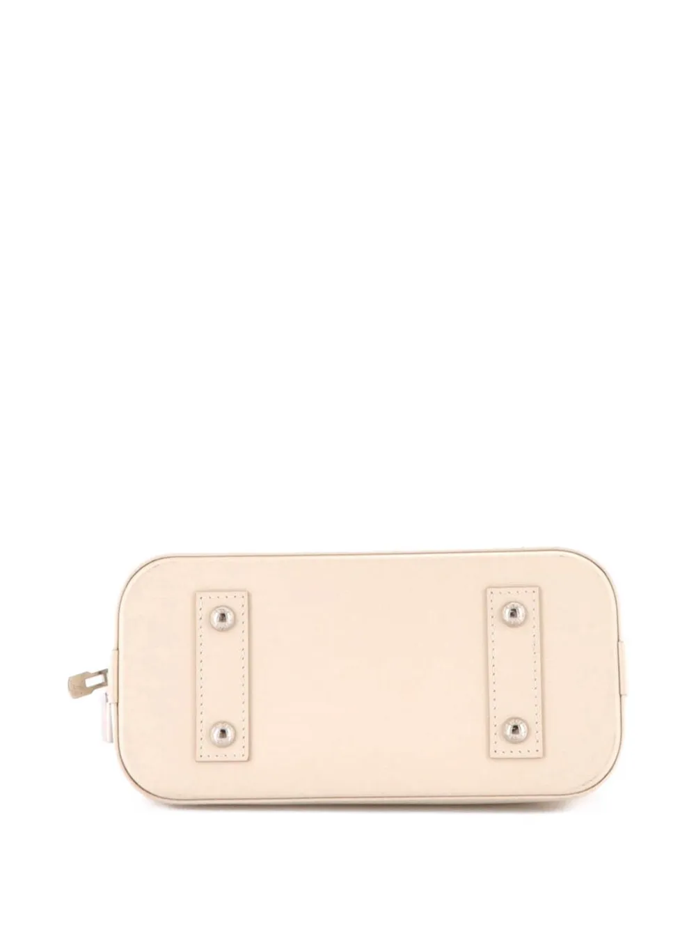 LOUIS VUITTON Pre-owned Alma Handbag Epi Leather With Logo Jacquard Strap Bb Shoulder Bag In Neutral