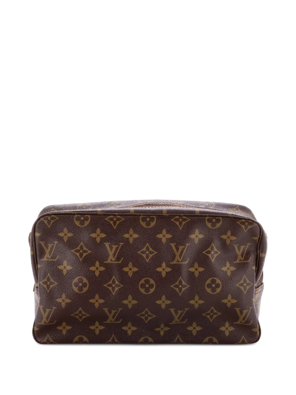 Pre-owned Louis Vuitton Trousse Toiletry Monogram Canvas 28 Pouch In Brown
