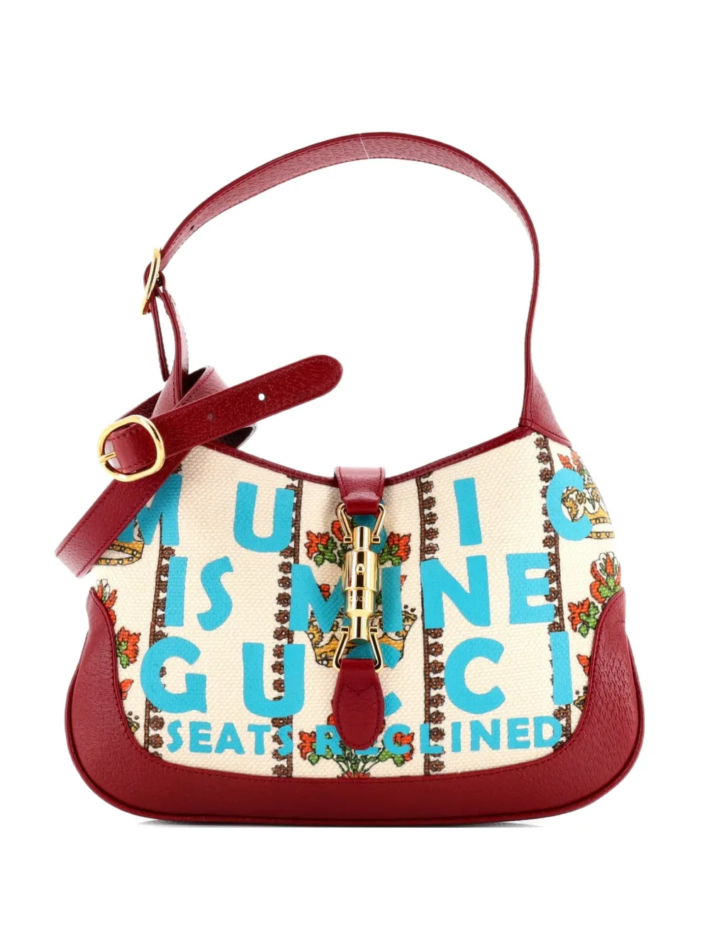 Pre-owned Gucci 100 Jackie 1961 Limited Edition Canvas Small Hobo Bag In Multi