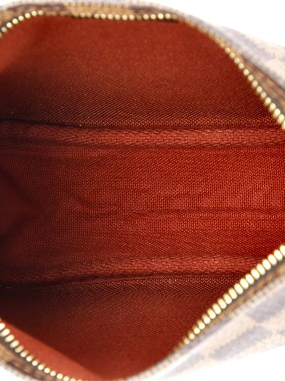 Pre-owned Louis Vuitton Trousse Make Up Bag Damier Pouch In Brown