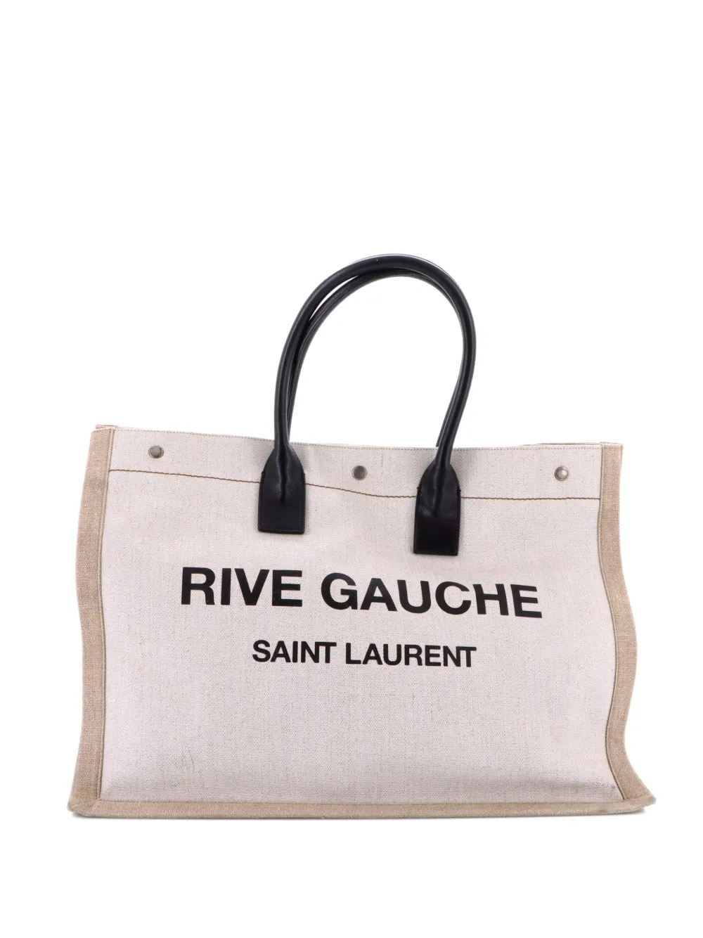 Saint Laurent Pre-Owned Rive Gauche Shopper Canvas Large tote bag | neutro | Image 1