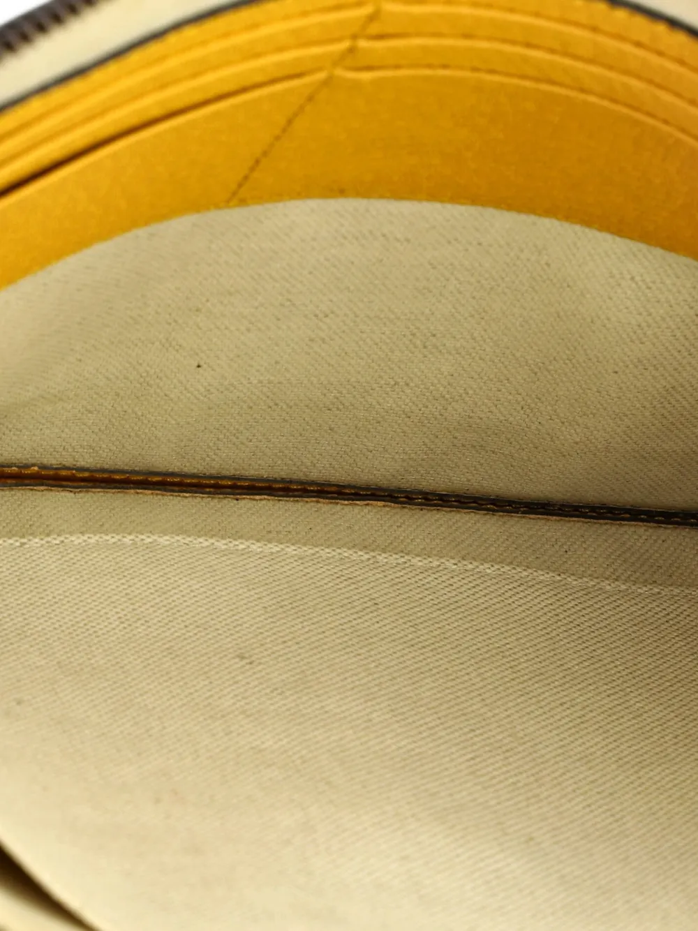 GUCCI Pre-owned Neo Vintage Wristlet Pouch Gg Coated Canvas Clutch Bag In Brown