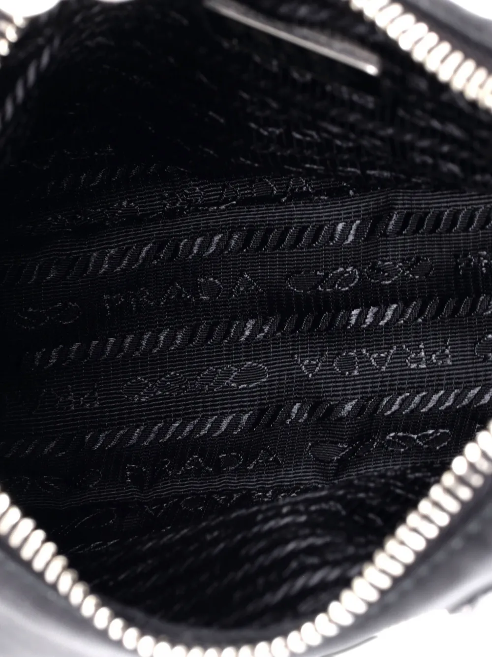 PRADA Pre-owned Re-edition 2005 Sequin Embellished Tessuto Small Shoulder Bag In Black