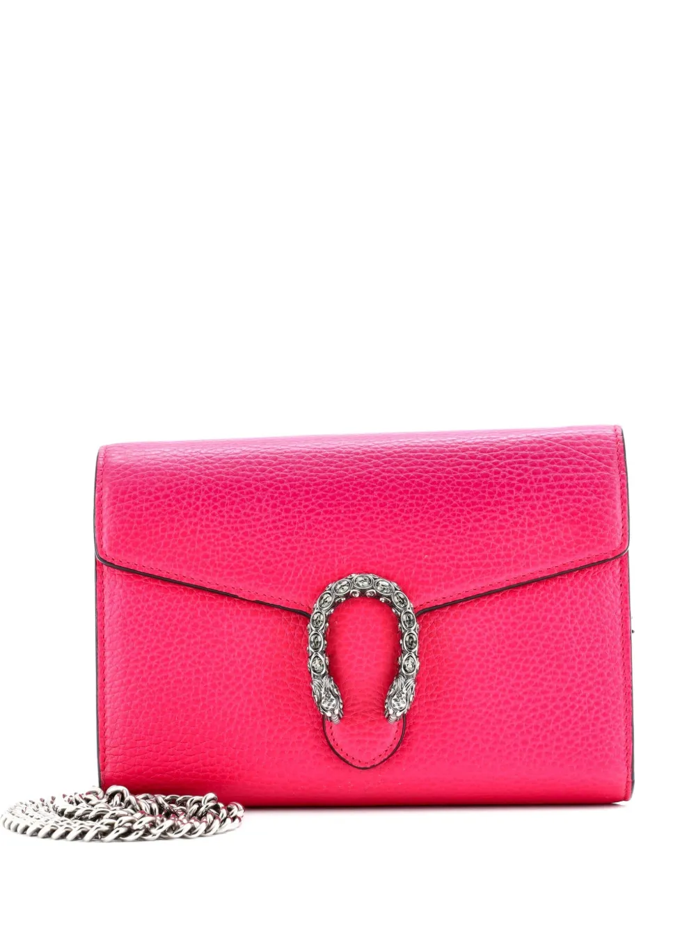 Gucci Pre-Owned Dionysus Chain Wallet Leather with Embellished Detail Small crossbody bag - Pink