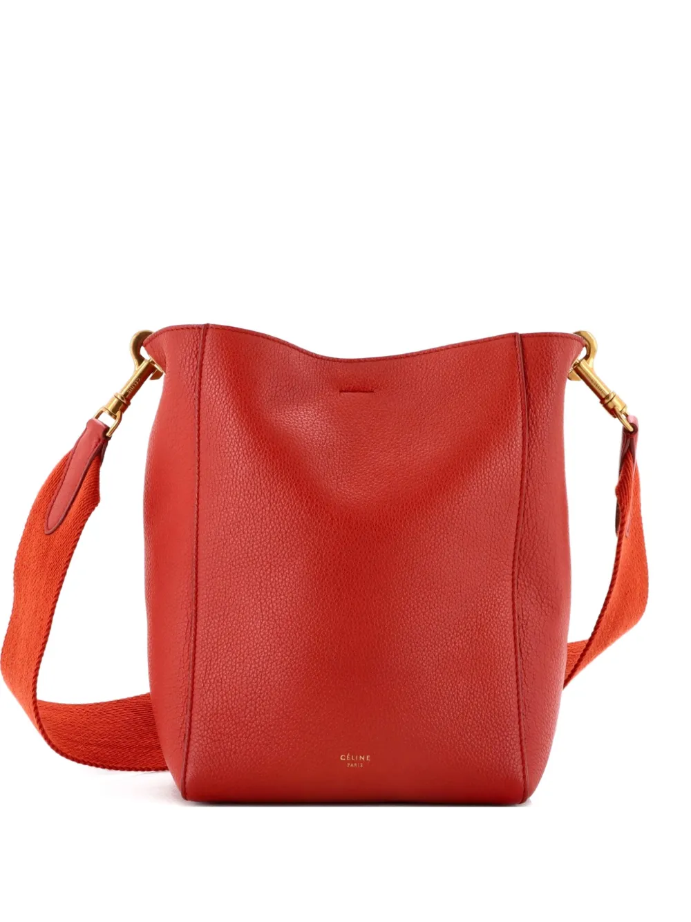 Celine Pre-Owned Sangle Seau Bag Calfskin Small shoulder bag - Rosso