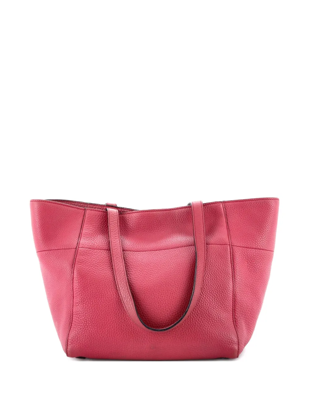 Pre-owned Prada Open Vitello Daino Mini Tote Bag In Pink