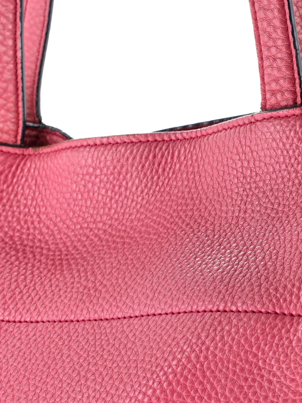 Pre-owned Prada Open Vitello Daino Mini Tote Bag In Pink
