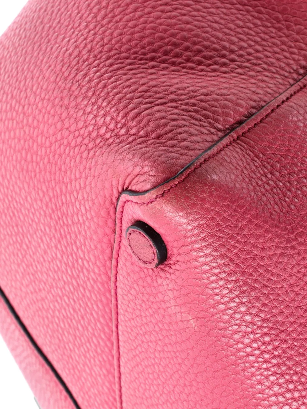 Pre-owned Prada Open Vitello Daino Mini Tote Bag In Pink