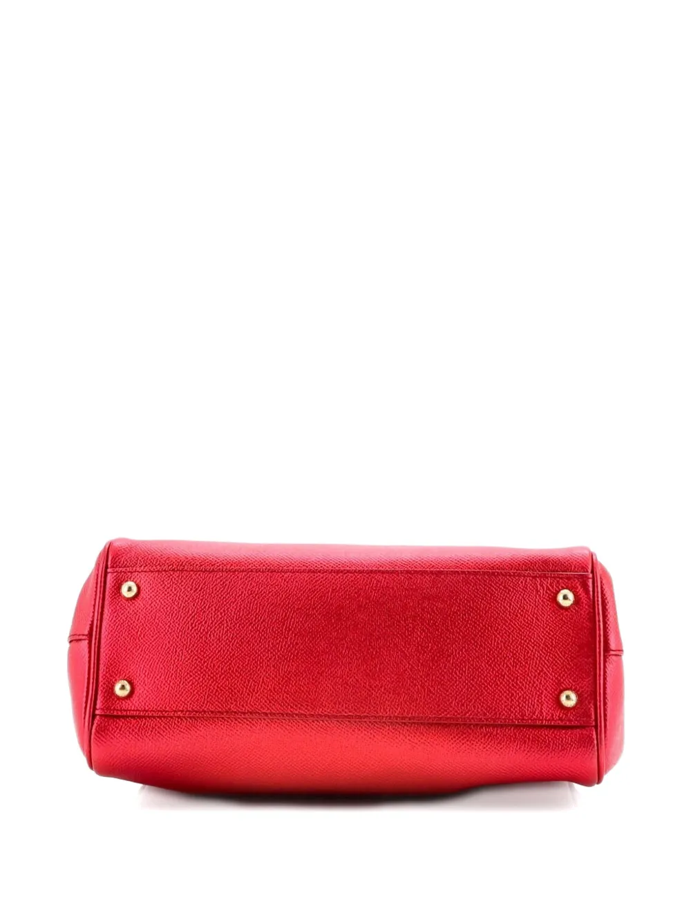 DOLCE & GABBANA Pre-owned Miss Sicily Bag Leather Medium Satchel In Red