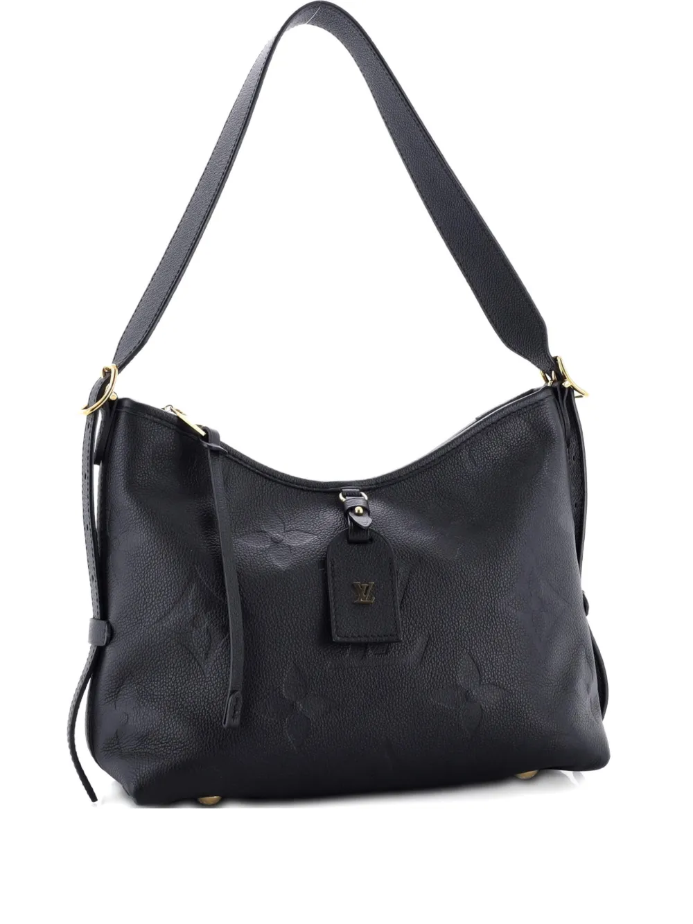 Click to view more detailed imagery on our partner's website Pre-owned Louis Vuitton Carryall Monogram Empreinte Giant Pm Hobo Bag In Black