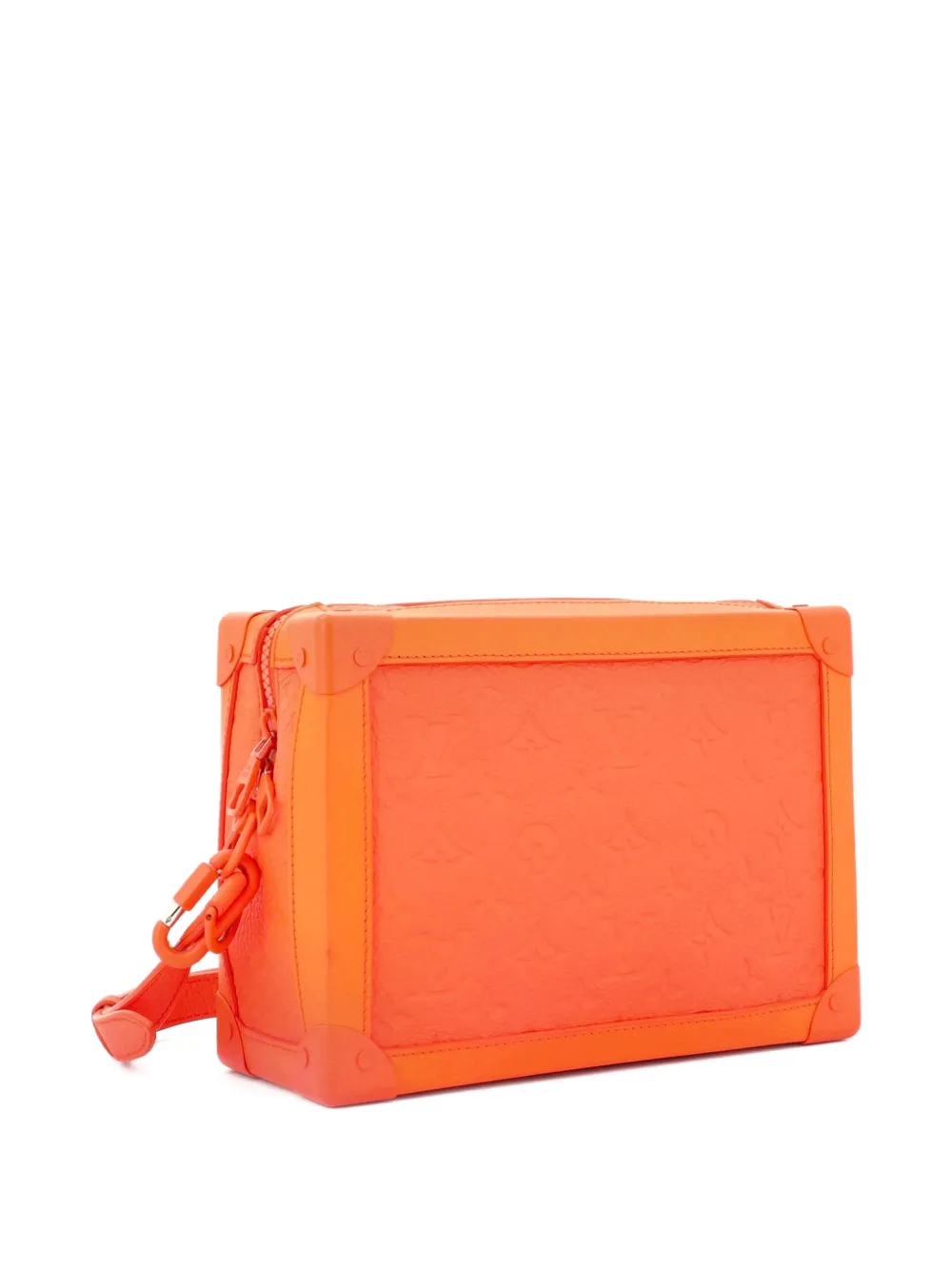 Pre-owned Louis Vuitton Soft Trunk Bag Monogram Taurillon Leather Crossbody Bag In Orange