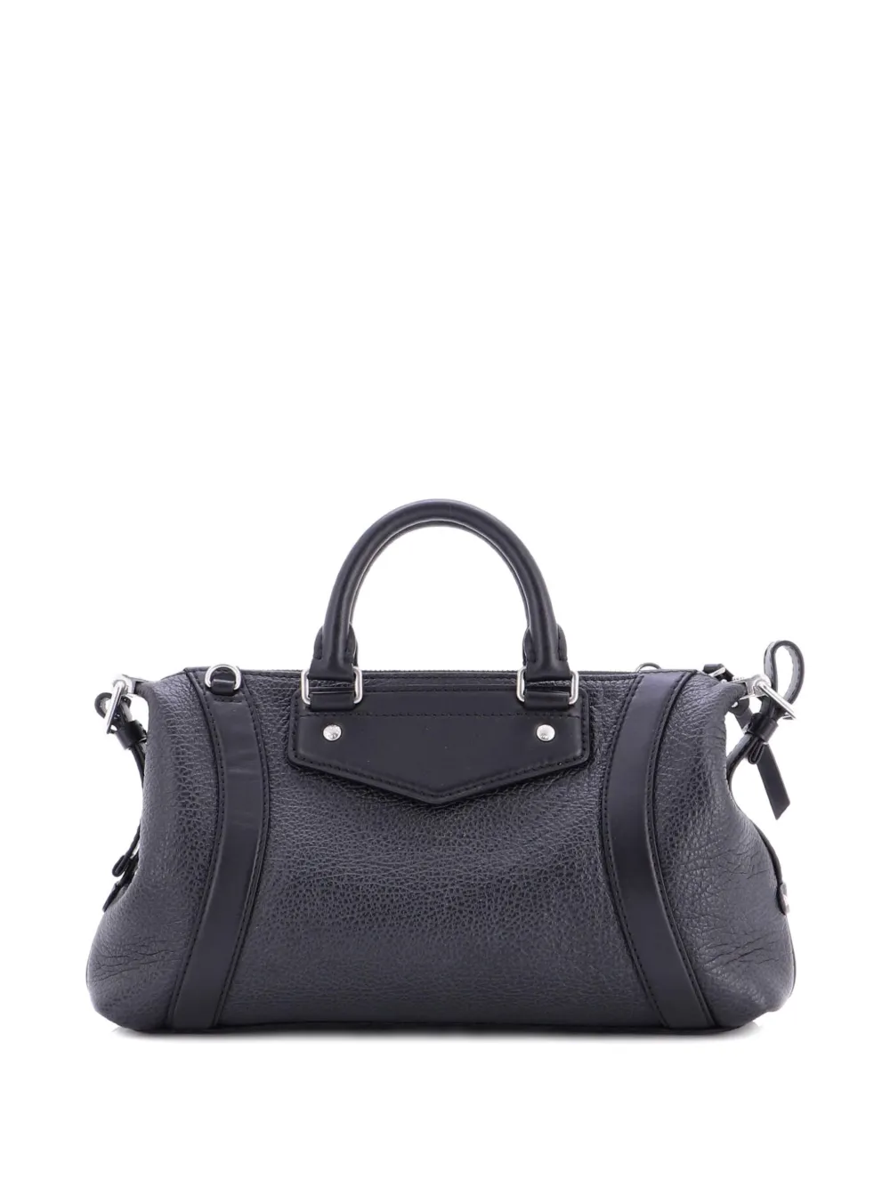 Pre-owned Louis Vuitton Lv Biker Bag Leather Pm Satchel In Black