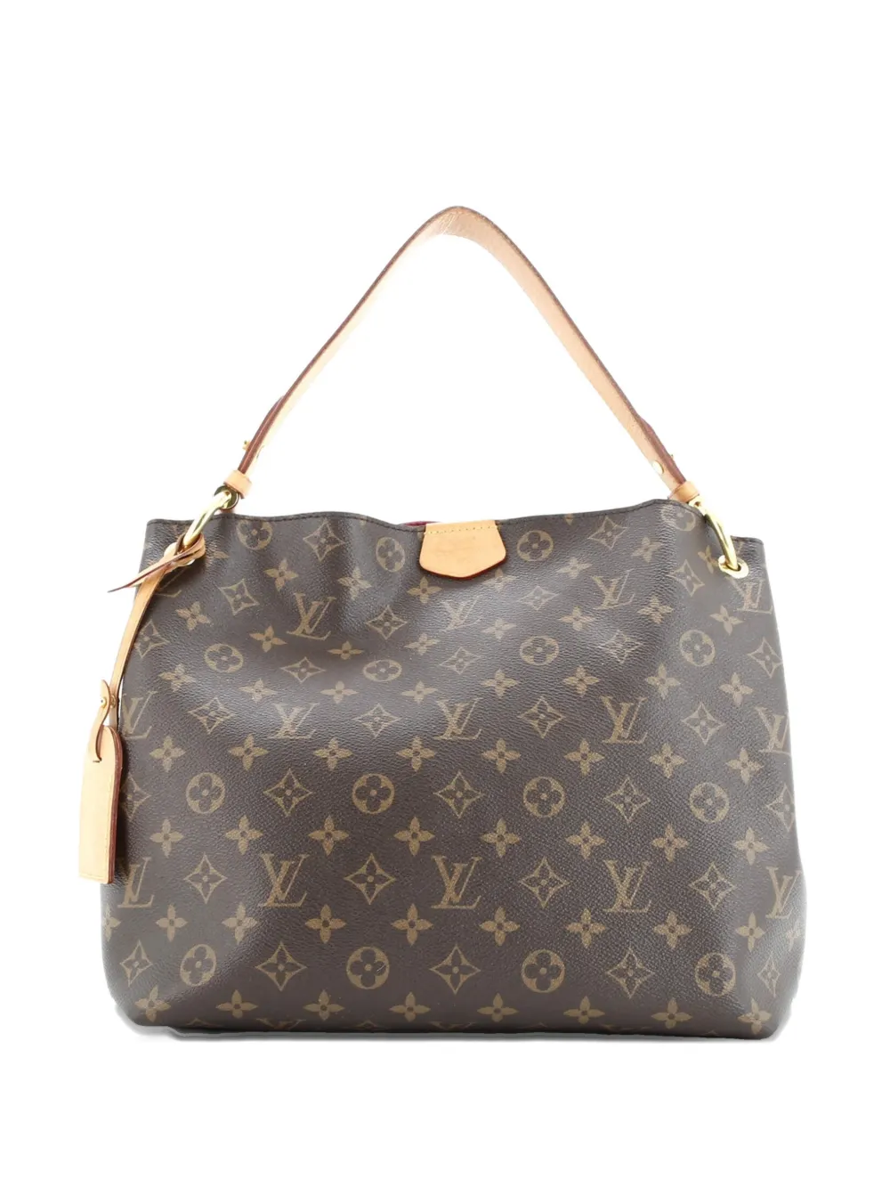 Pre-owned Louis Vuitton Graceful Handbag Monogram Canvas Pm Hobo Bag In Brown