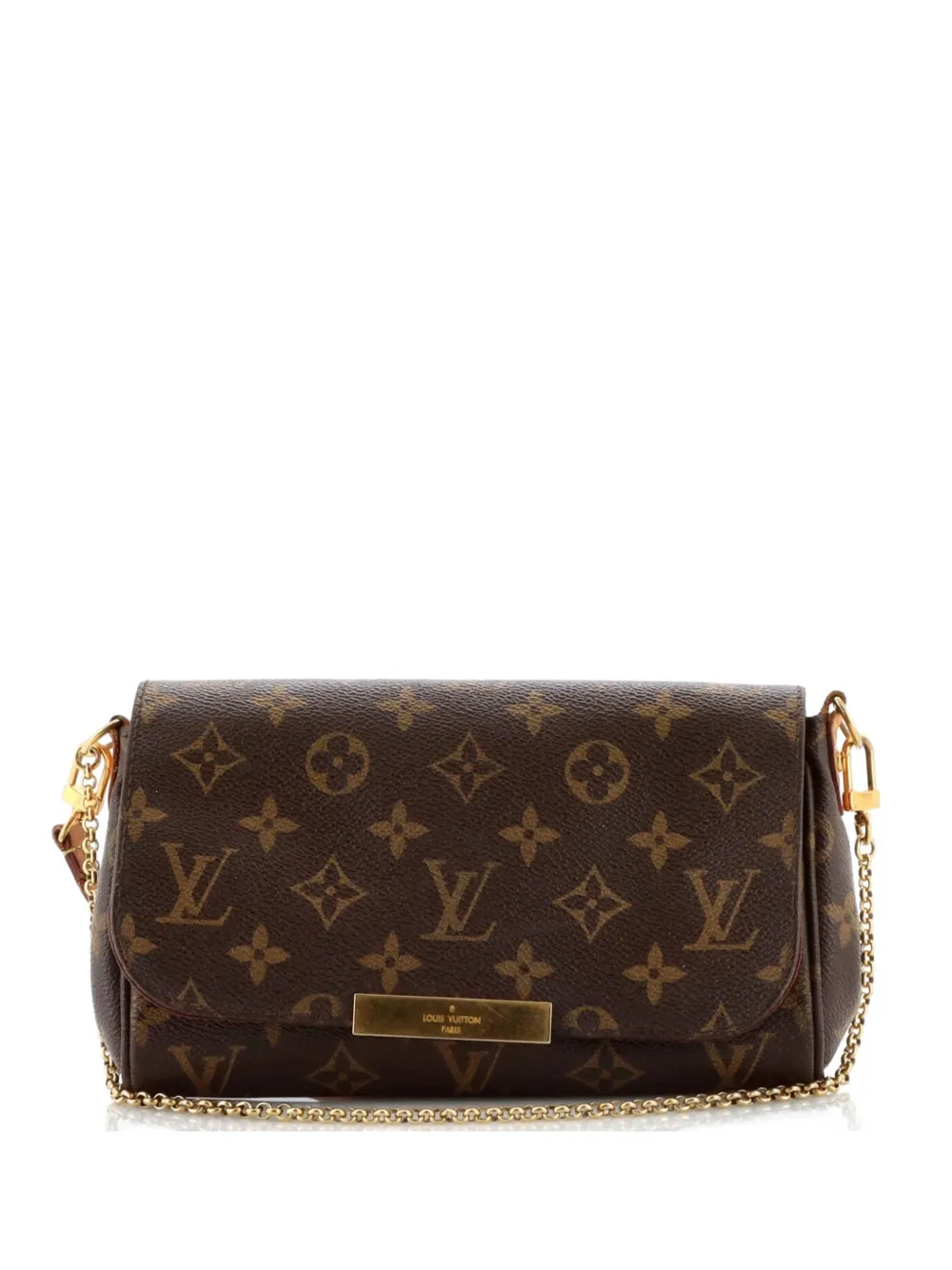 Pre-owned Louis Vuitton Favorite Handbag Monogram Canvas Pm Clutch Bag In Black