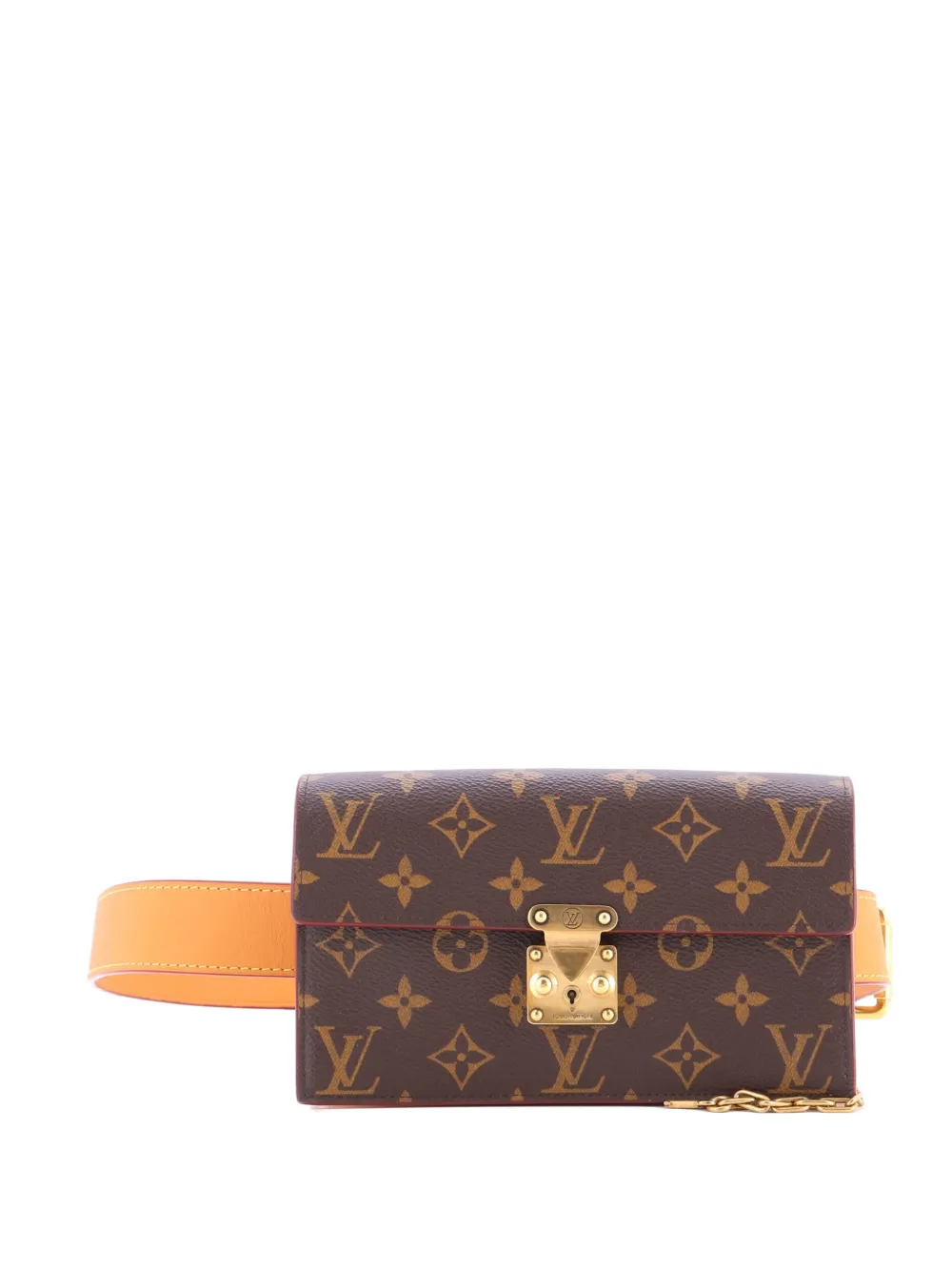 Louis Vuitton Pre-Owned S Lock Pouch Monogram Canvas belt bag - Marrone