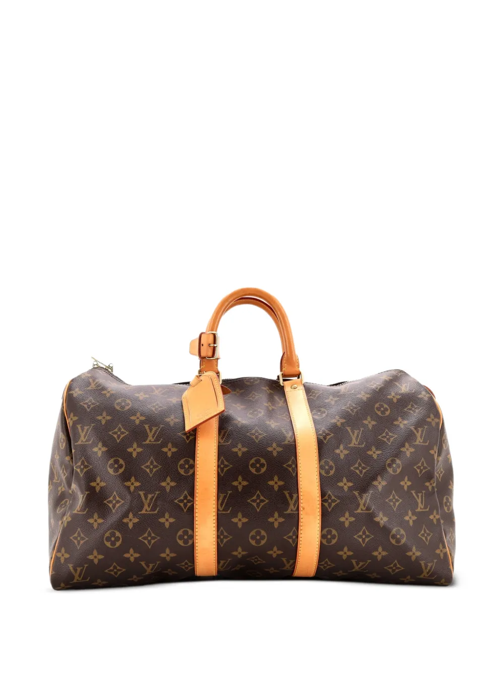 Louis Vuitton Pre-Owned Keepall Bag Monogram Canvas 45 satchel - Marrone